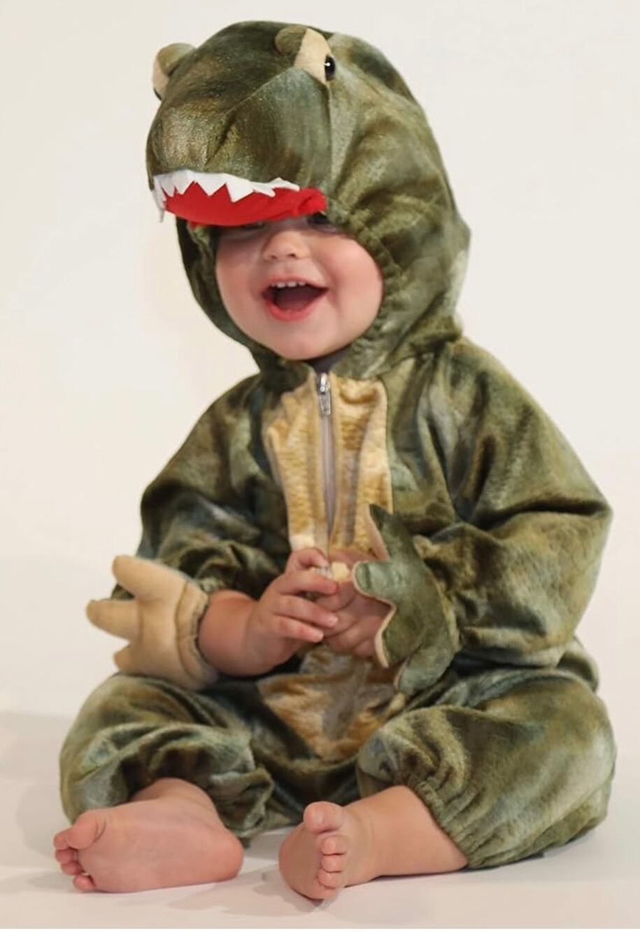 Jurassic TREX Baby Dinosaur Costume - Infant Toddler Costume 12/18 mths NEW